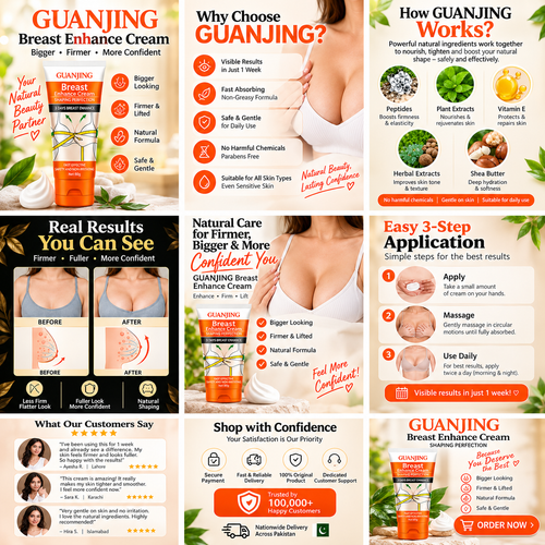 Guanjing Korean Breast Size Inrease Cream - 1 Week Action
